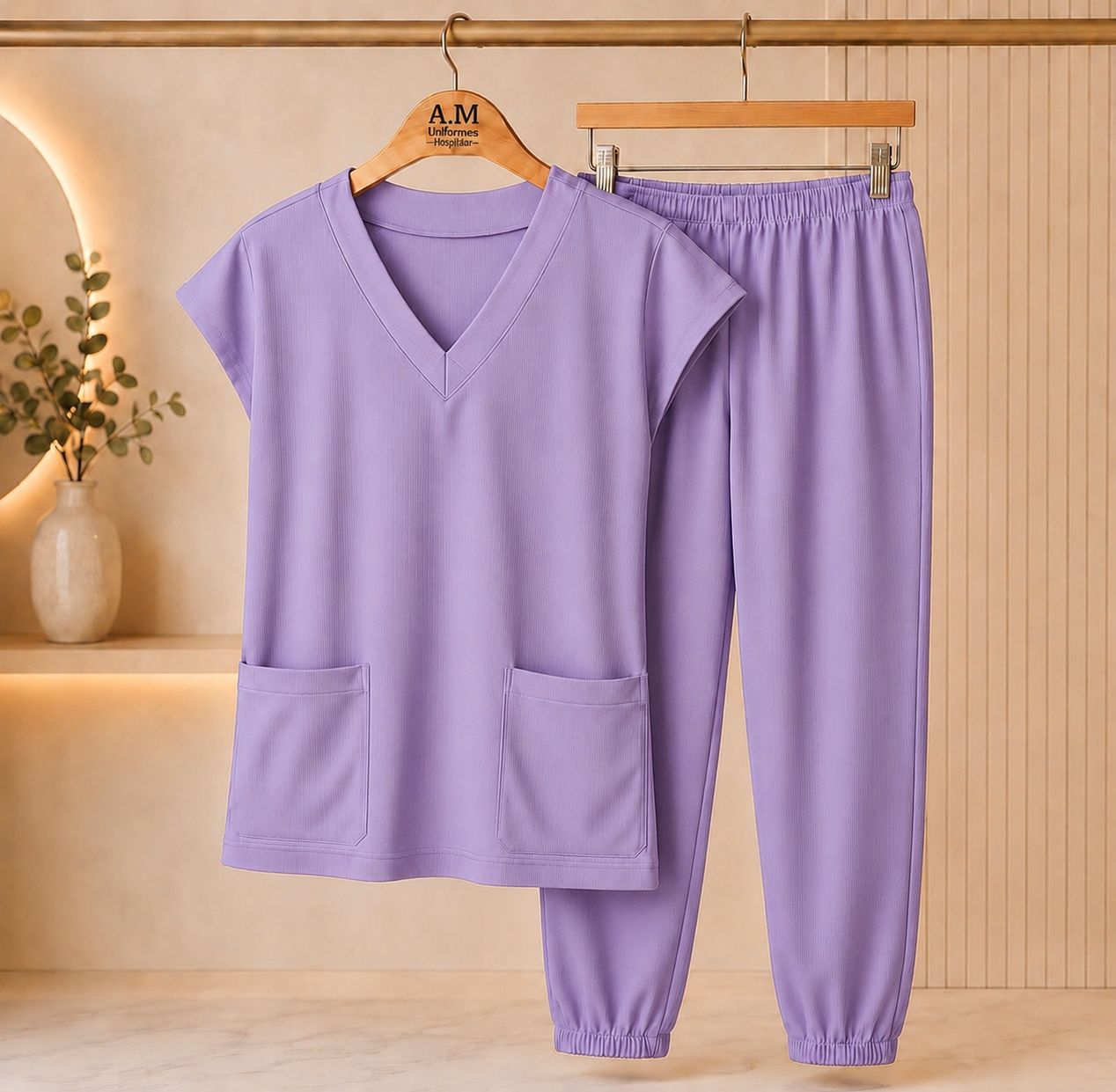 Conjunto Scrub da Cor Lilás